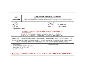 Label (Sennosides 8.6)